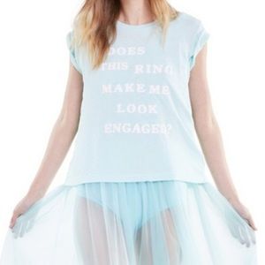 WILDFOX DOES THIS RING ENGAGED BRIDE TEE